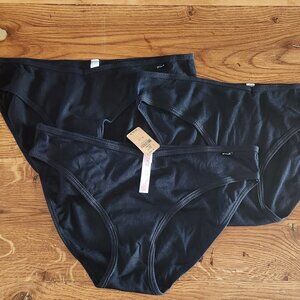 3 Pairs Victoria's Secret Cotton Underwear Black